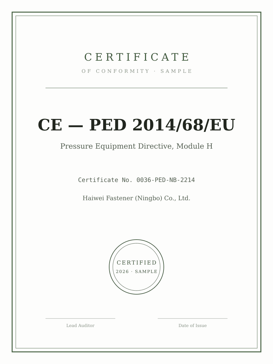 CE · PED 2014/68/EU