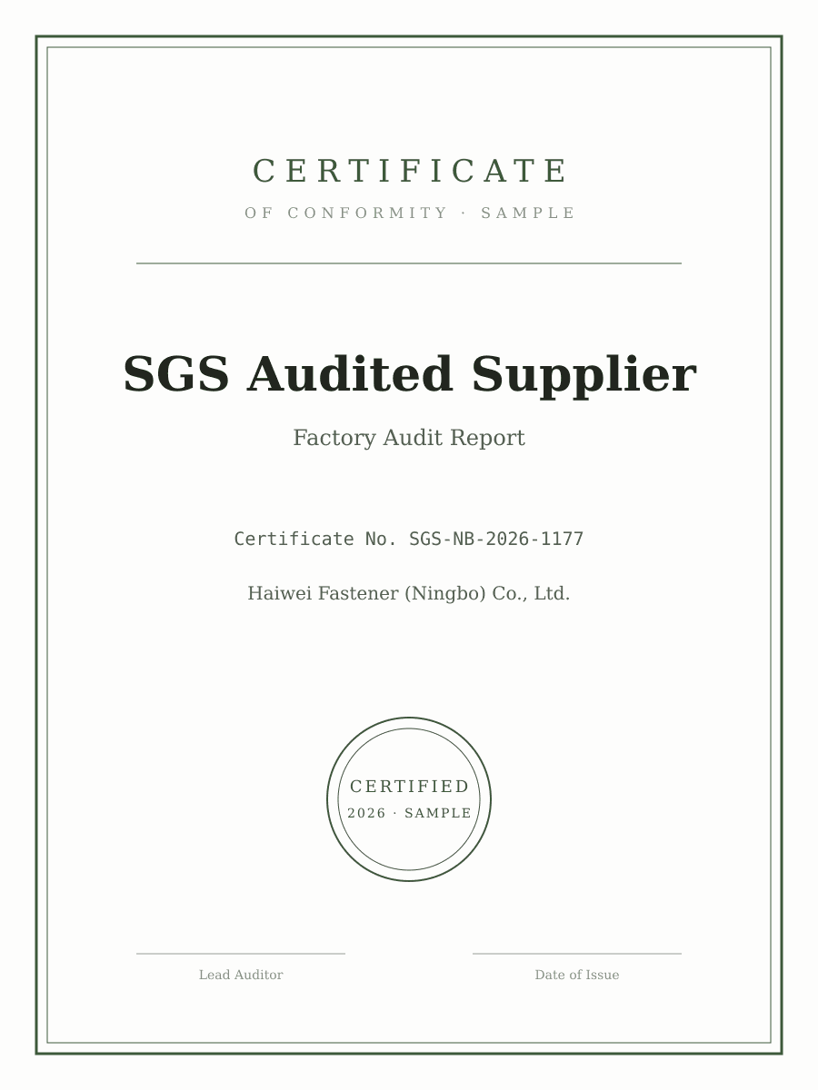 SGS Audited Supplier